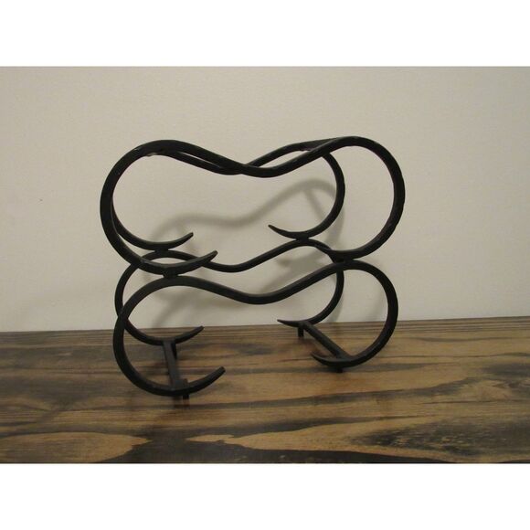 Vintage Wrought Iron Scrolling Wine Rack, Circa 1970s MCM - Picture 7 of 7